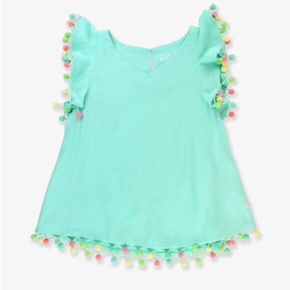 RuffleButts Pom Pom Butterfly Cover-Up - Picture 3 of 4